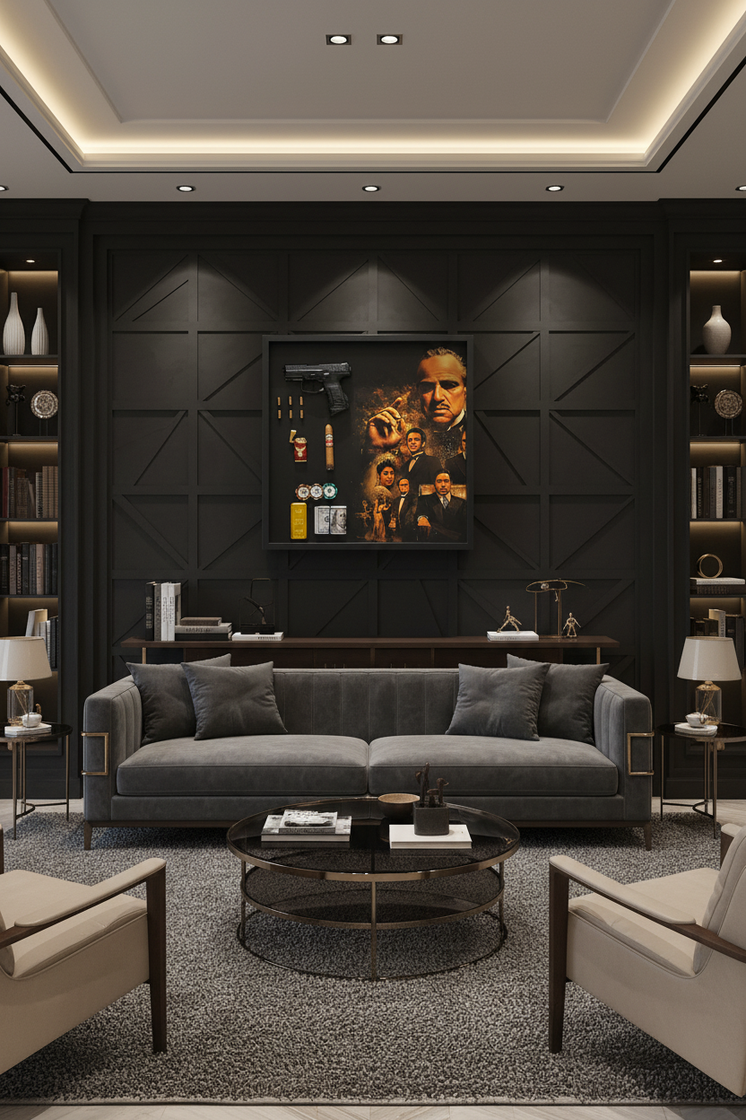 Legacy of Power Shadow Box Frame – Luxury Mafia Inspired Wall Art