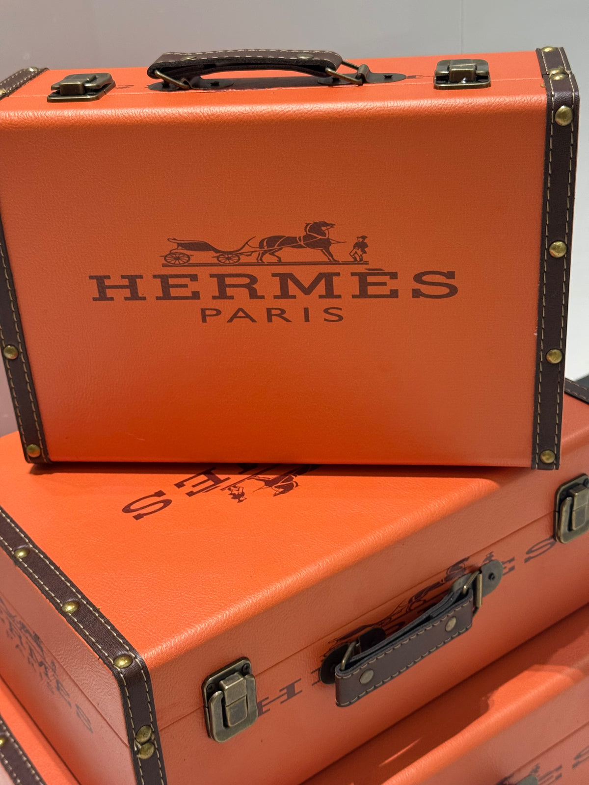 Hermes decoration Luggage set 3 pieces