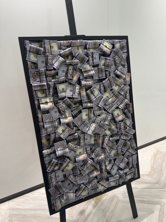 Big Money Frame – Luxury Statement Wall Art black