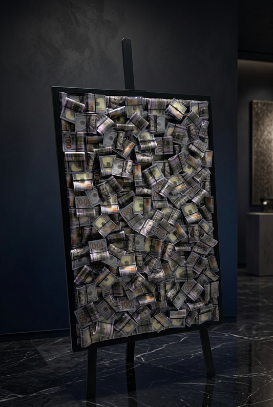 Big Money Frame – Luxury Statement Wall Art black