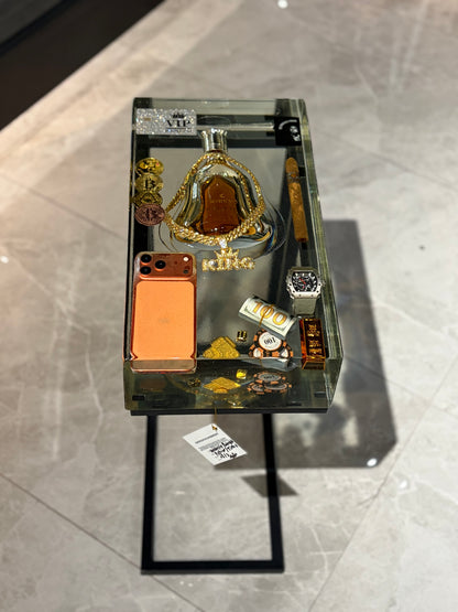 Luxury Lifestyle Handcrafted Resin Side Table