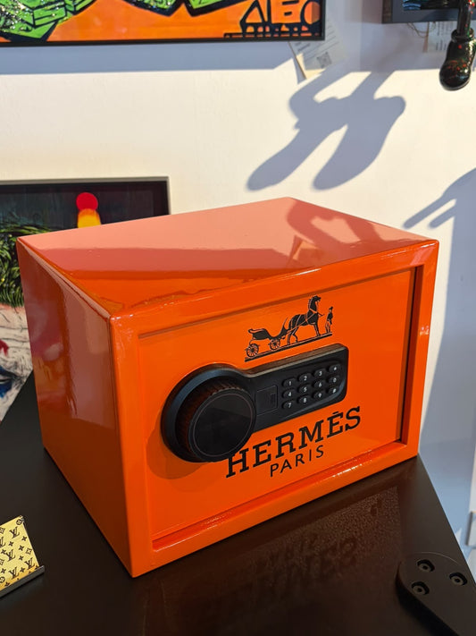Orange Luxury-Inspired Digital Safe Box