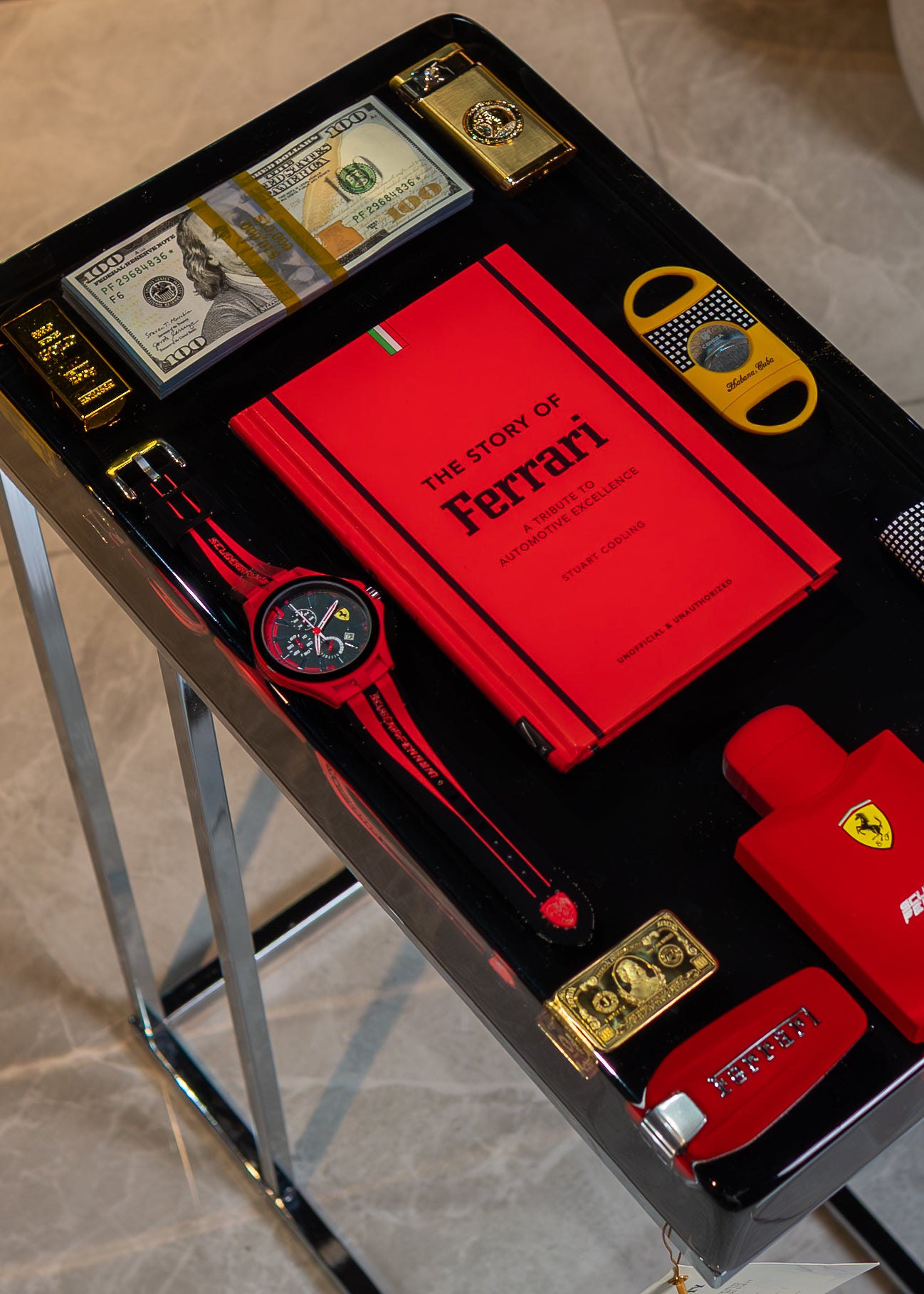 Ferrari limited edition no 07 - Square Side Table