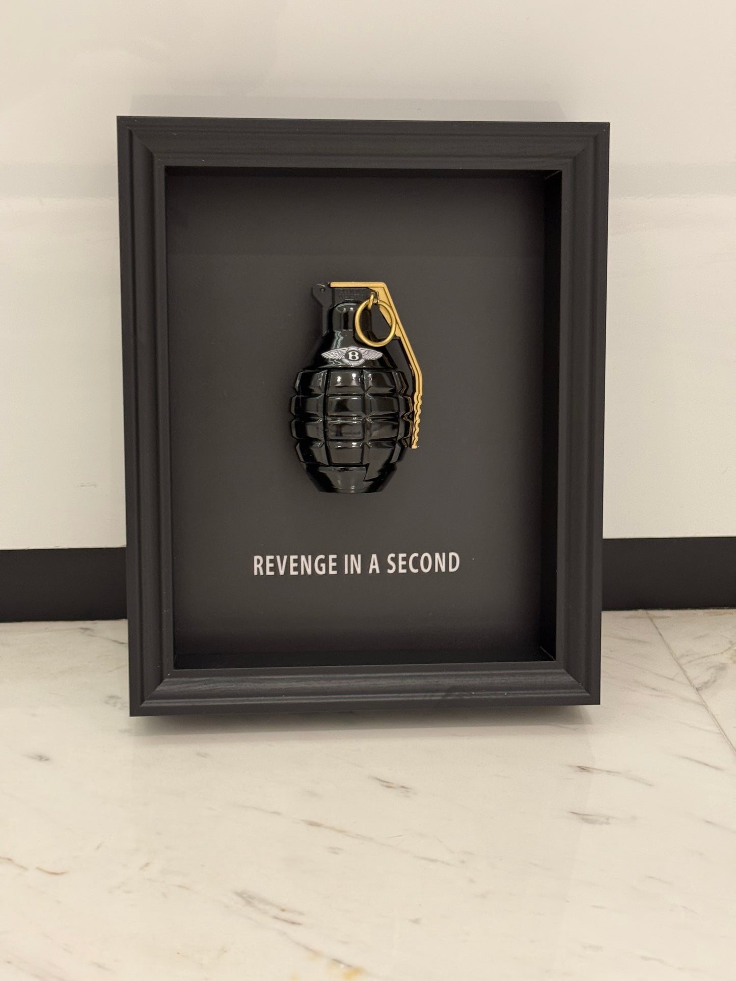 Revenge In A Second – Luxury Car Inspired Grenade Box Frame