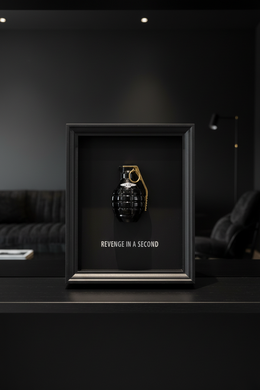 Revenge In A Second – Luxury Car Inspired Grenade Box Frame