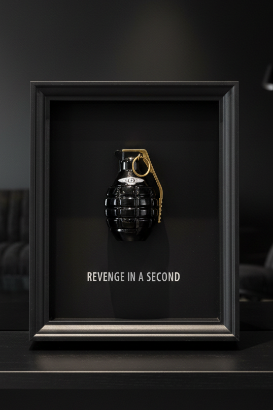 Revenge In A Second – Luxury Car Inspired Grenade Box Frame