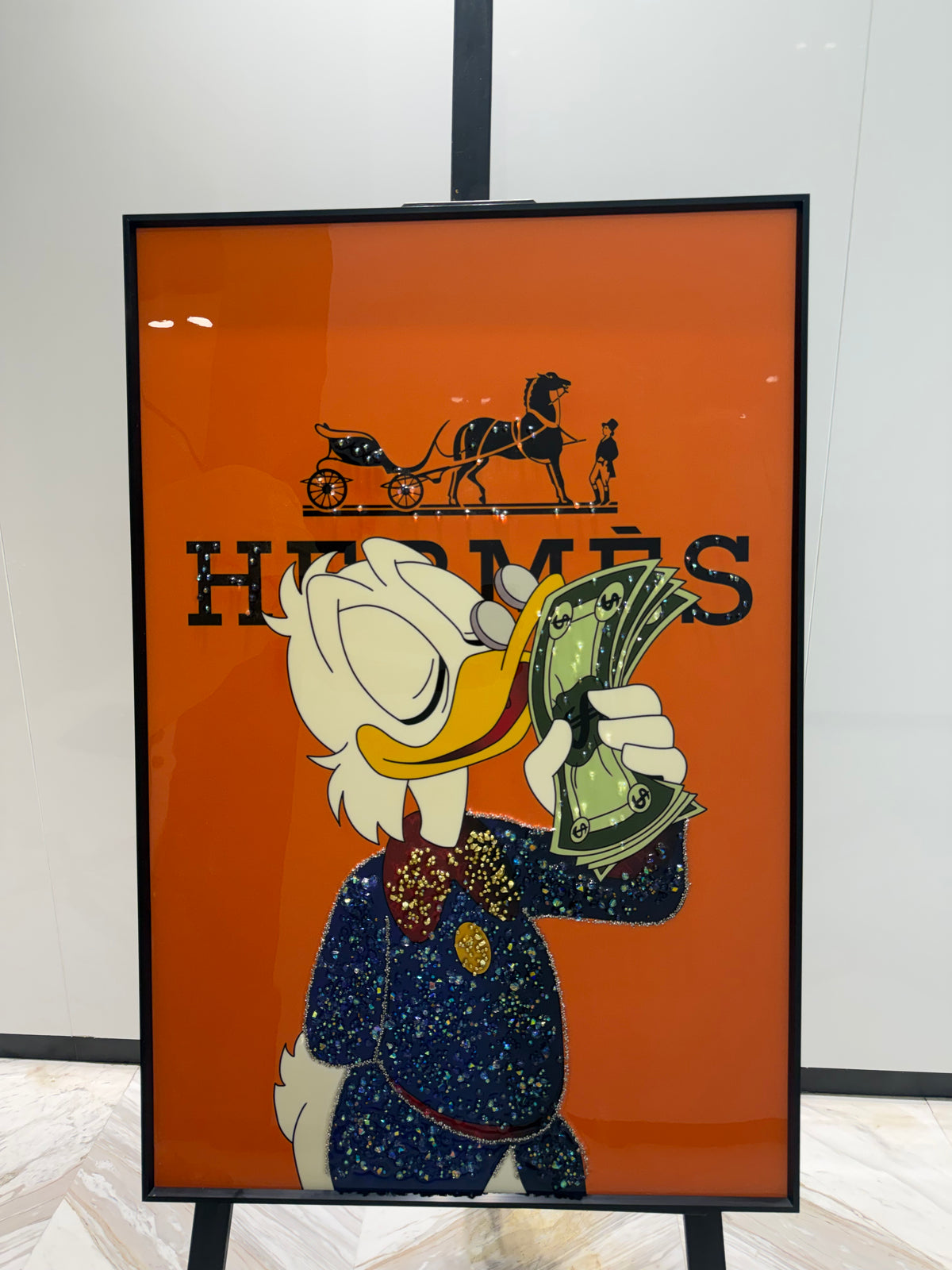 Hermes Duck inspired Dollar Art Frame
