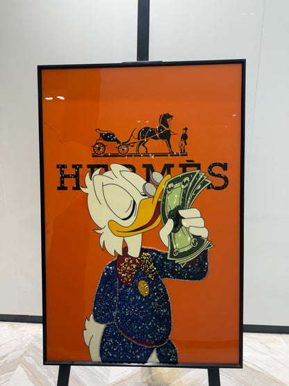 Hermes Duck inspired Dollar Art Frame