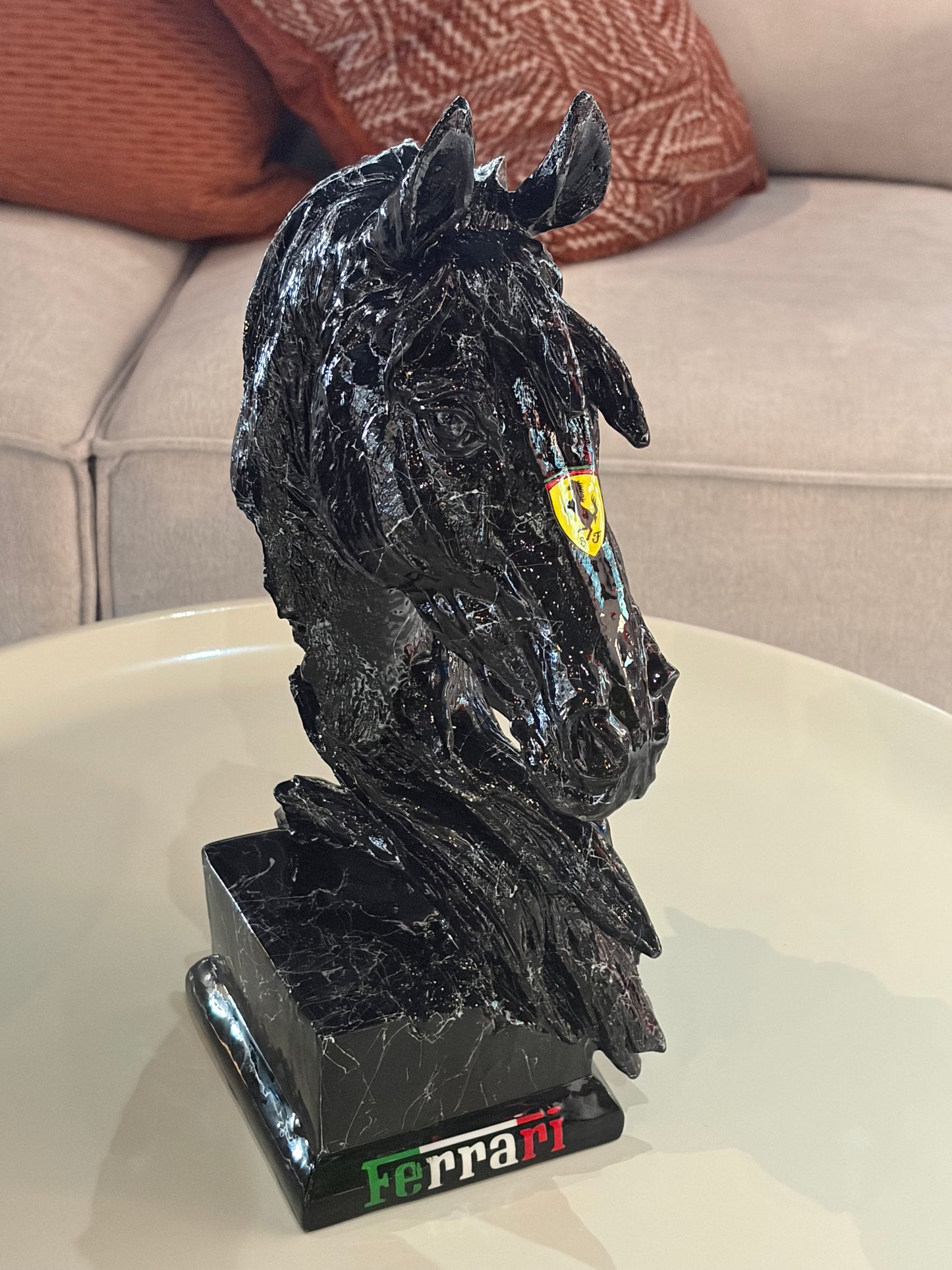 Automotive inspired Horse Sculpture - The Spirit of Power and Speed