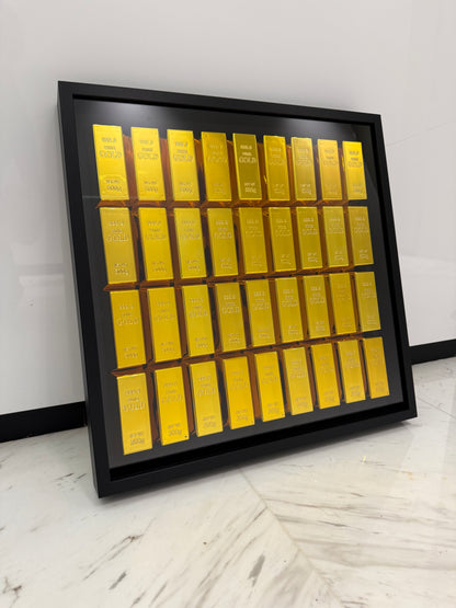 Gold bar Box Frame – The Ultimate Statement Piece