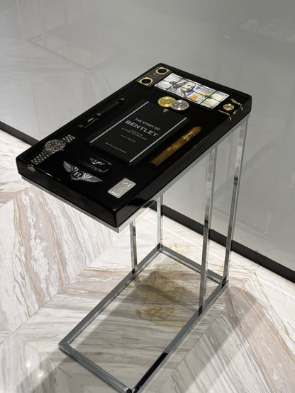 Luxury Automotive-Inspired Handmade Resin Side Table