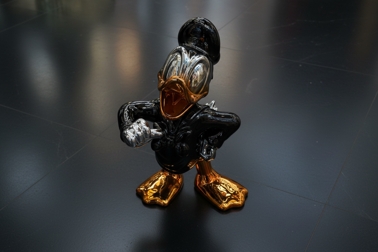 Luxury Donald Duck Sculpture – Black Edition