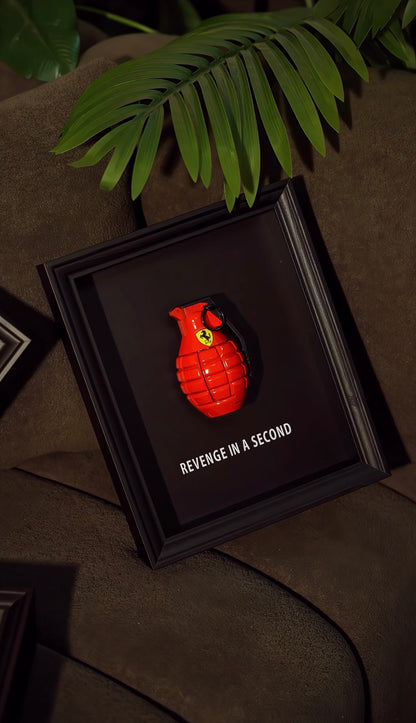 Revenge In A Second – Luxury Car Inspired Grenade Box Frame