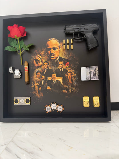 Legacy of Power Shadow Box Frame – Luxury Mafia Inspired Wall Art