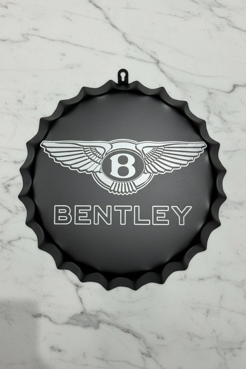 Automotive inspired Bottle Cap Wall Décor