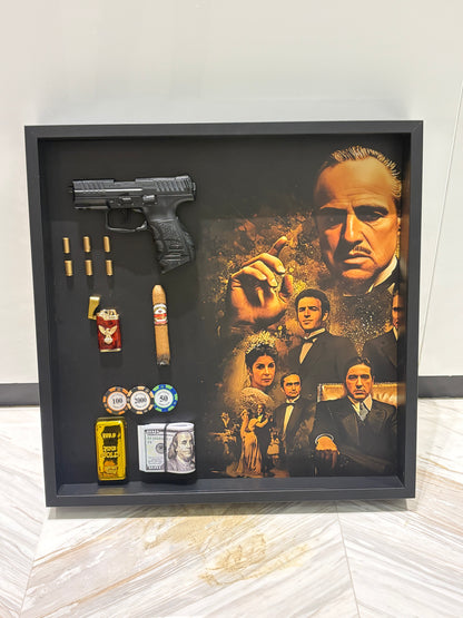 Legacy of Power Shadow Box Frame – Luxury Mafia Inspired Wall Art