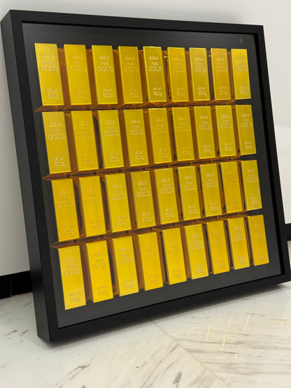 Gold bar Box Frame – The Ultimate Statement Piece