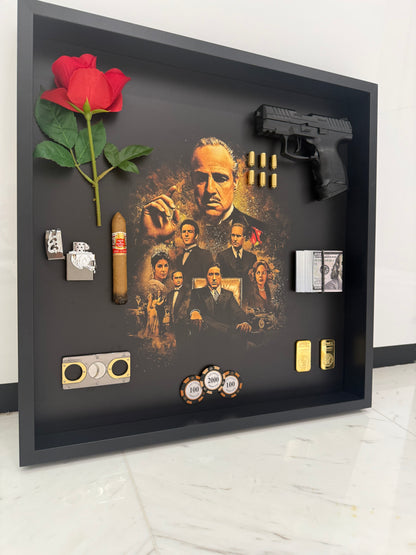 Legacy of Power Shadow Box Frame – Luxury Mafia Inspired Wall Art