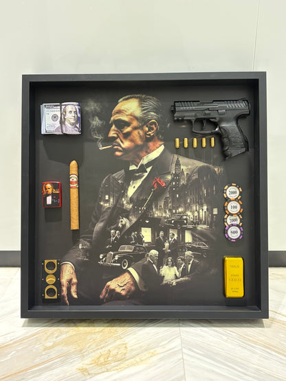 Legacy of Power Shadow Box Frame – Luxury Mafia Inspired Wall Art