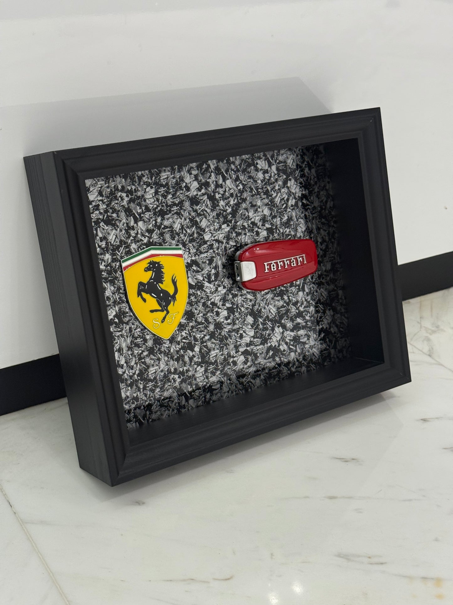 Automotive Inspired yellow shield Luxury Box Frame