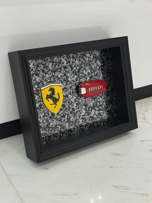 Automotive Inspired yellow shield Luxury Box Frame