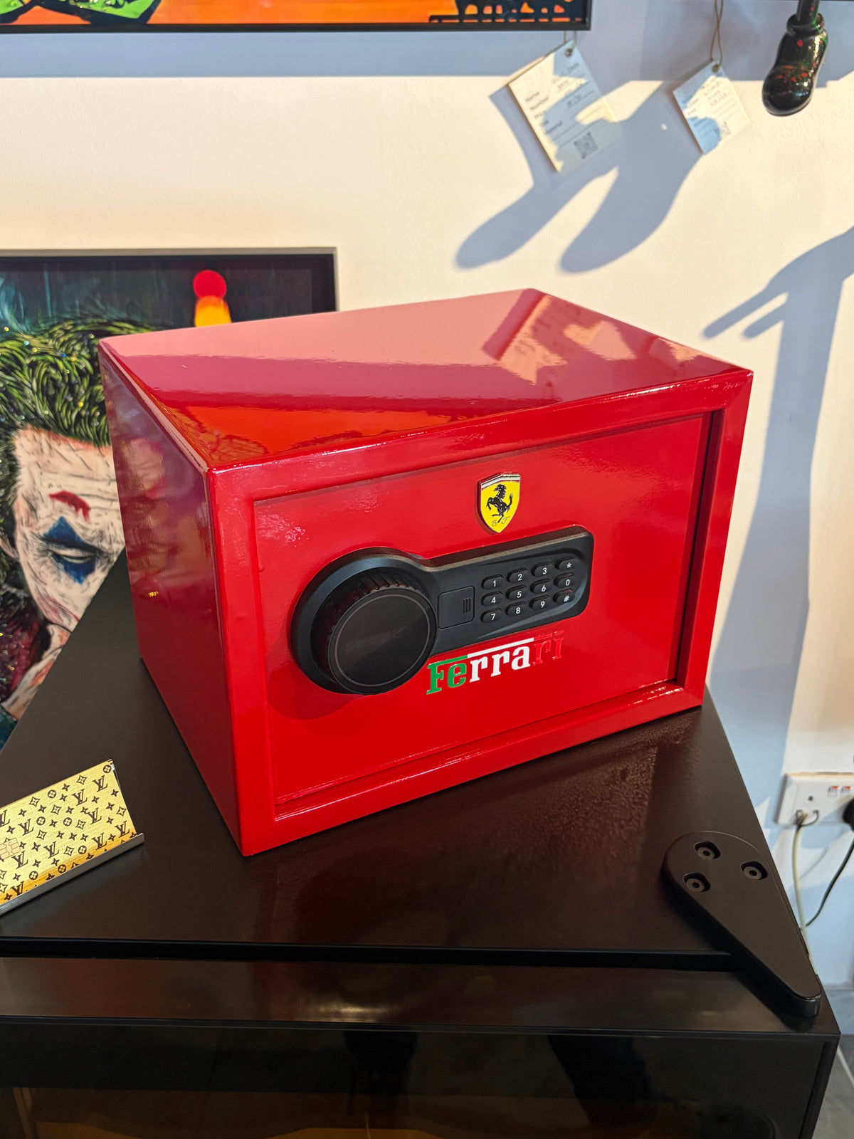 Red Racing-Inspired Safe Box – Statement Storage for Luxury Interiors