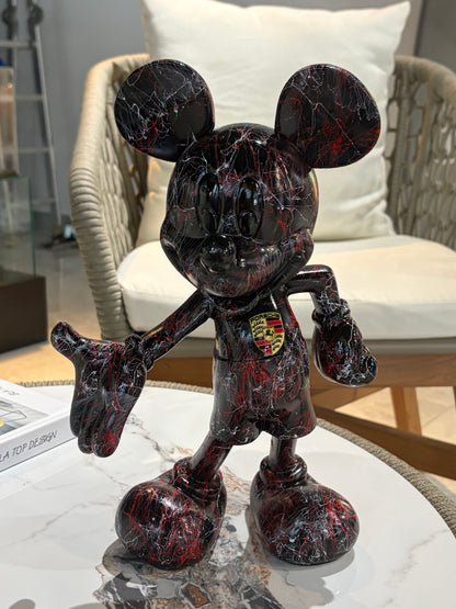 Luxury black Motorsport Sculpture Supercar Inspired Collectible Art