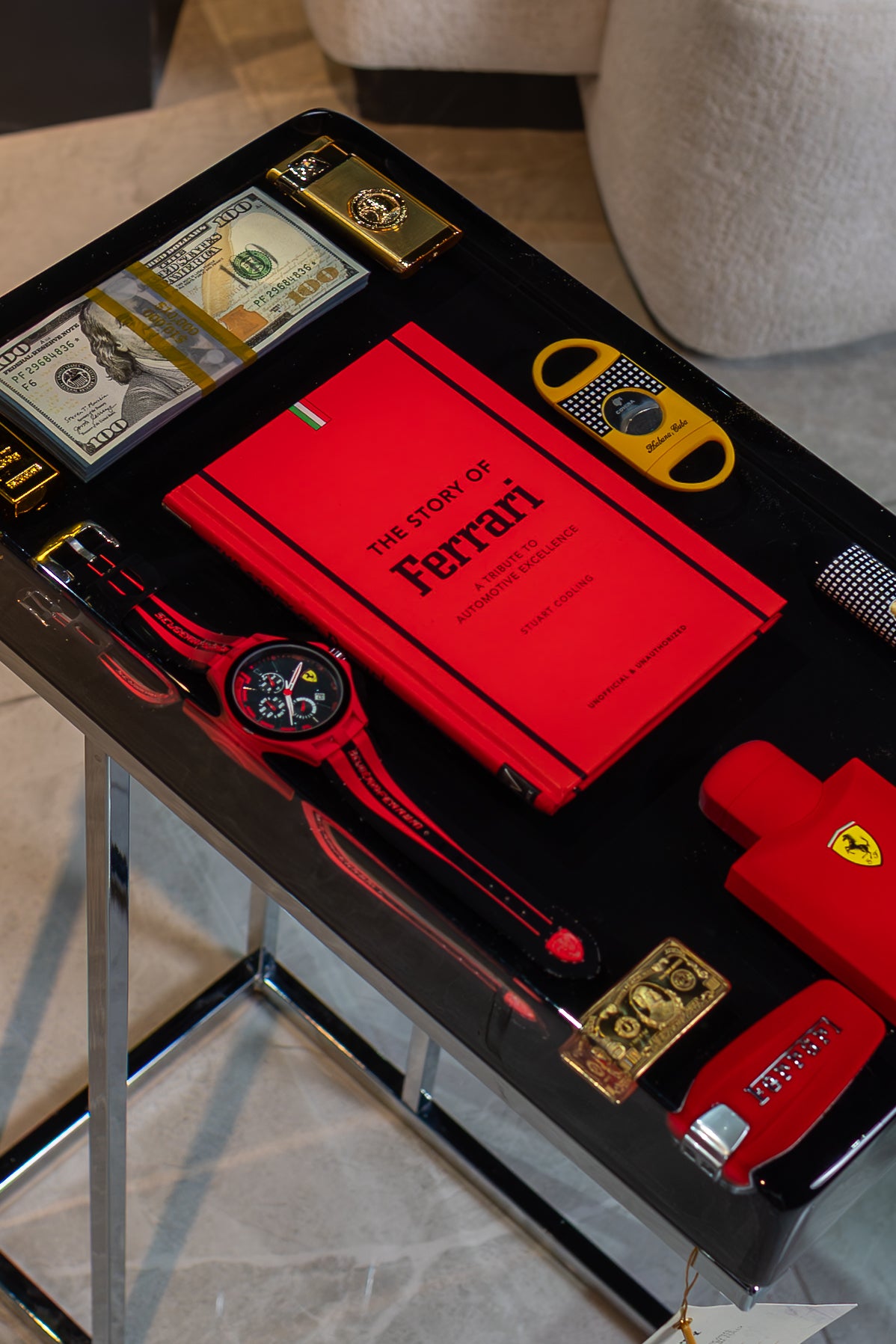 Ferrari limited edition no 07 - Square Side Table