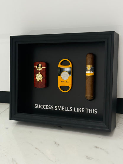 Success Smells Like This - Luxury Cigar Box Frame – A Statement for Winners