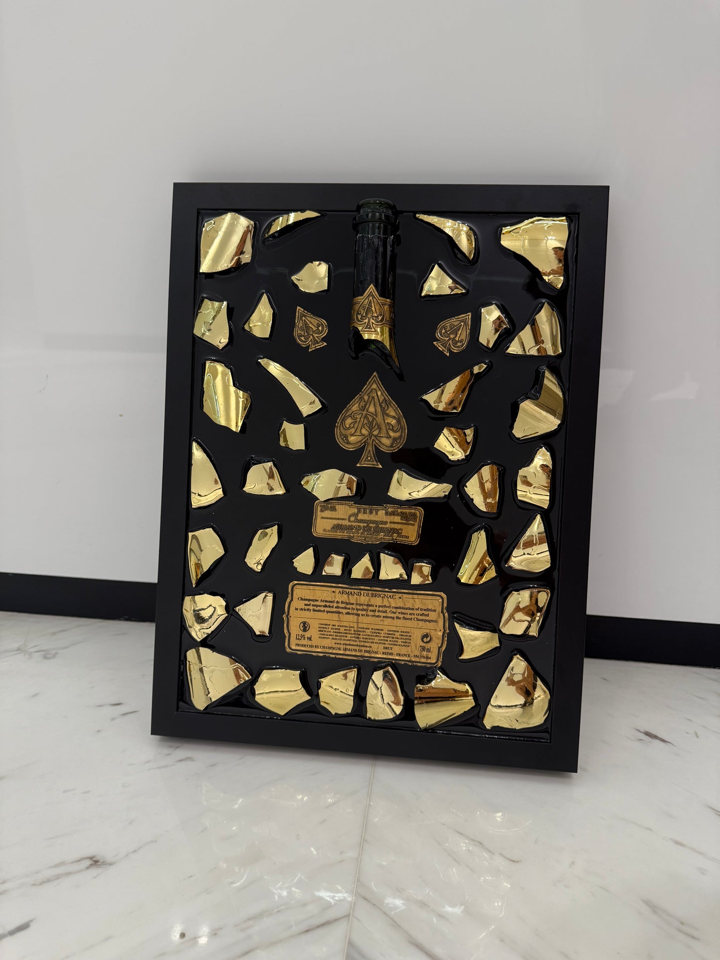 ACE Champagne Gold Broken Bottle art