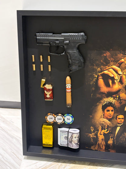 Legacy of Power Shadow Box Frame – Luxury Mafia Inspired Wall Art