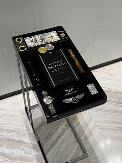 Luxury Automotive-Inspired Handmade Resin Side Table