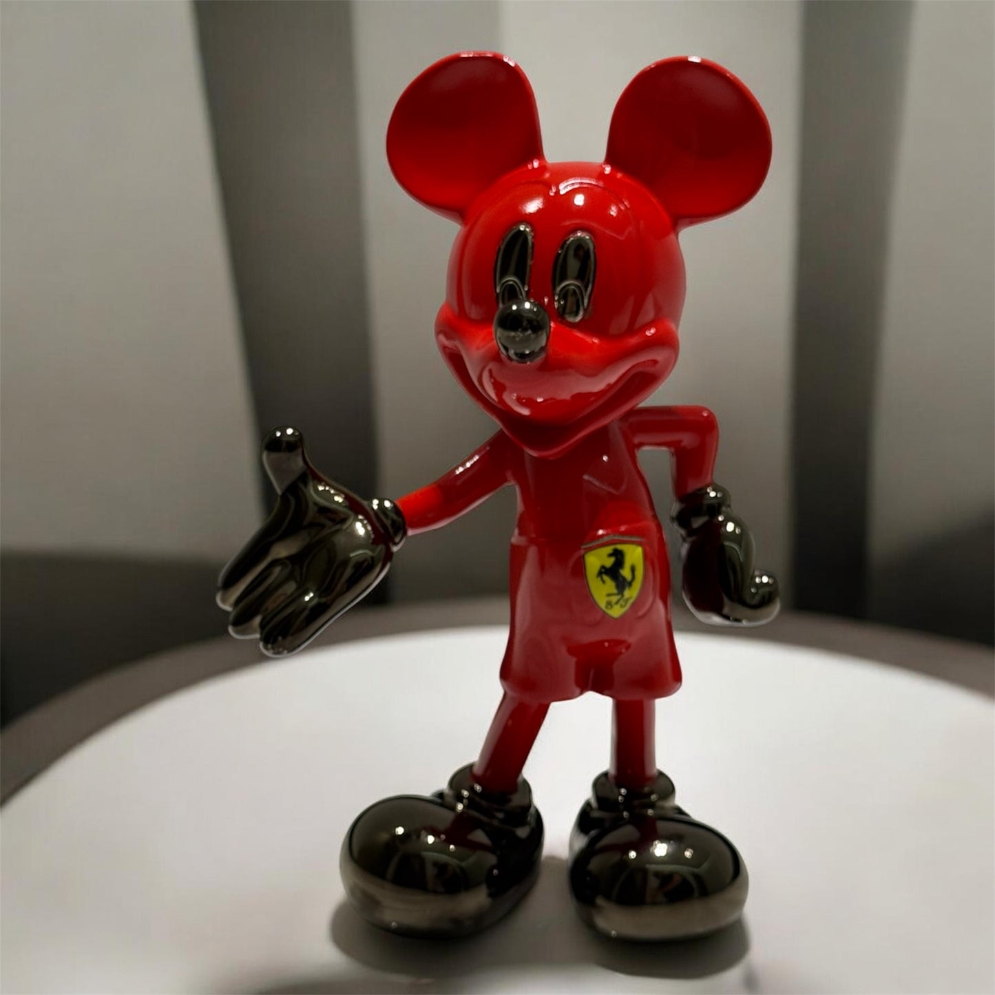 Luxury Red Motorsport Sculpture Supercar Inspired Collectible Art