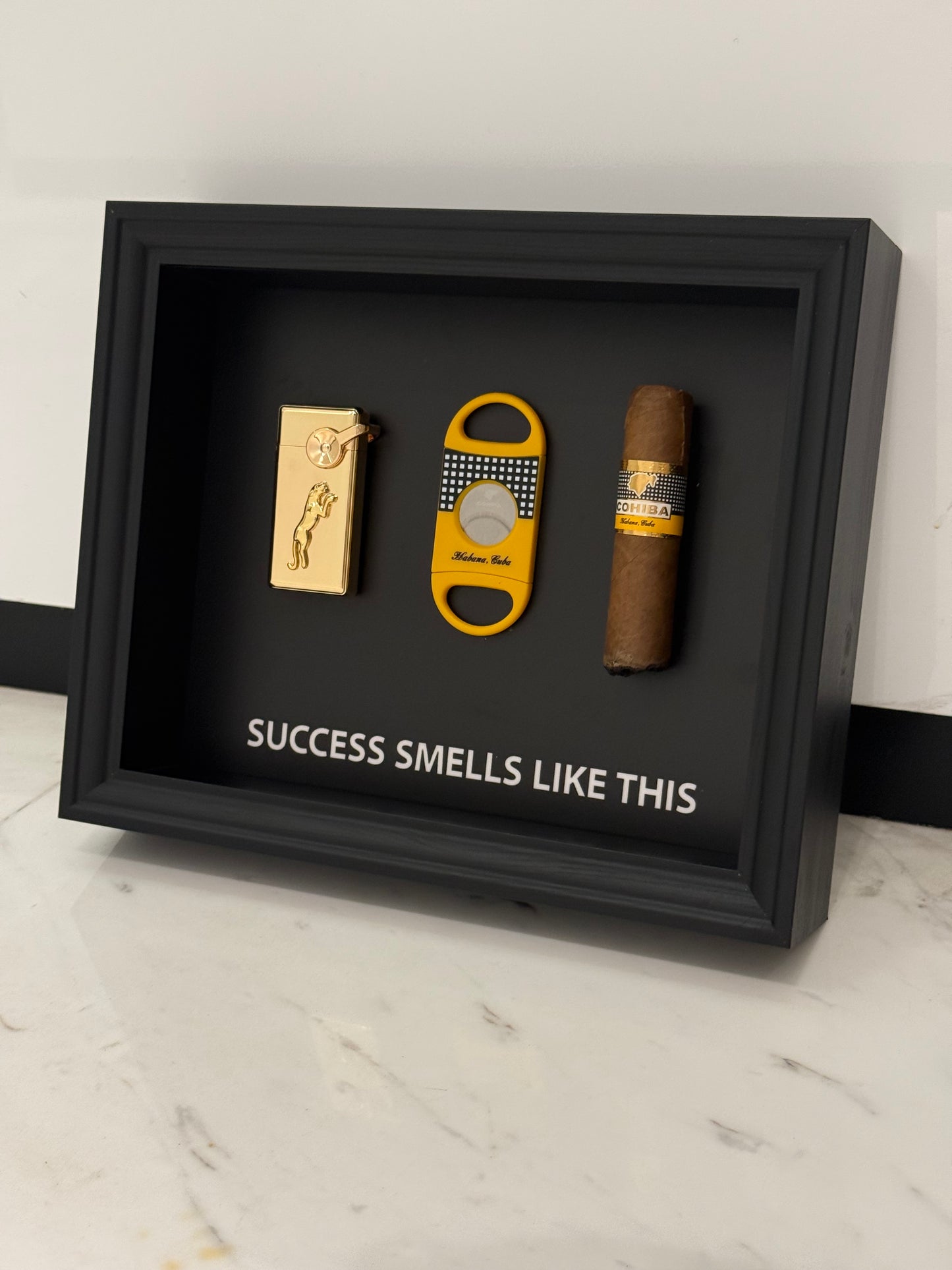 Success Smells Like This - Luxury Cigar Box Frame – A Statement for Winners