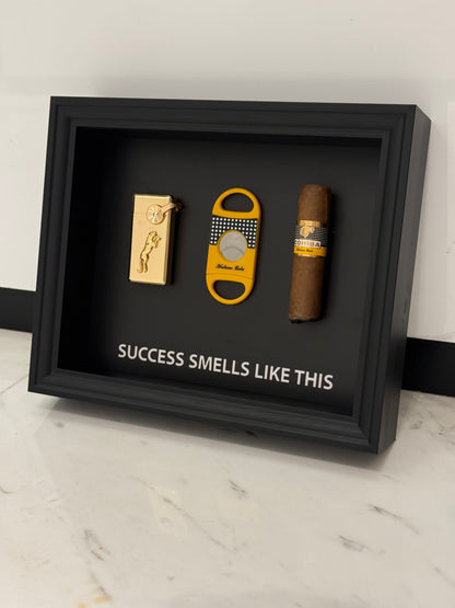 Success Smells Like This - Luxury Cigar Box Frame – A Statement for Winners