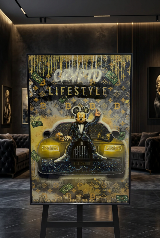 Crypto Lifestyle Bitcoin - Luxury Money Statement Frame