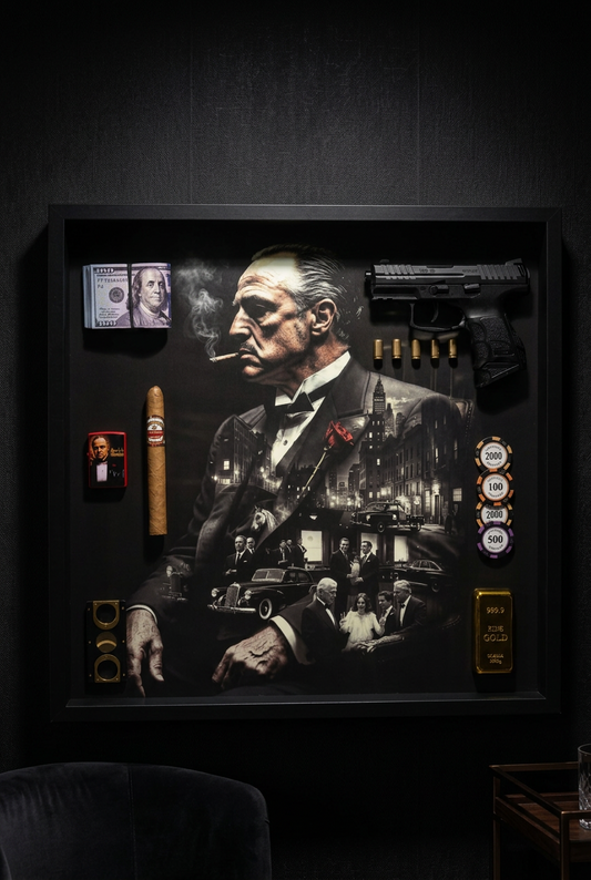 Legacy of Power Shadow Box Frame – Luxury Mafia Inspired Wall Art