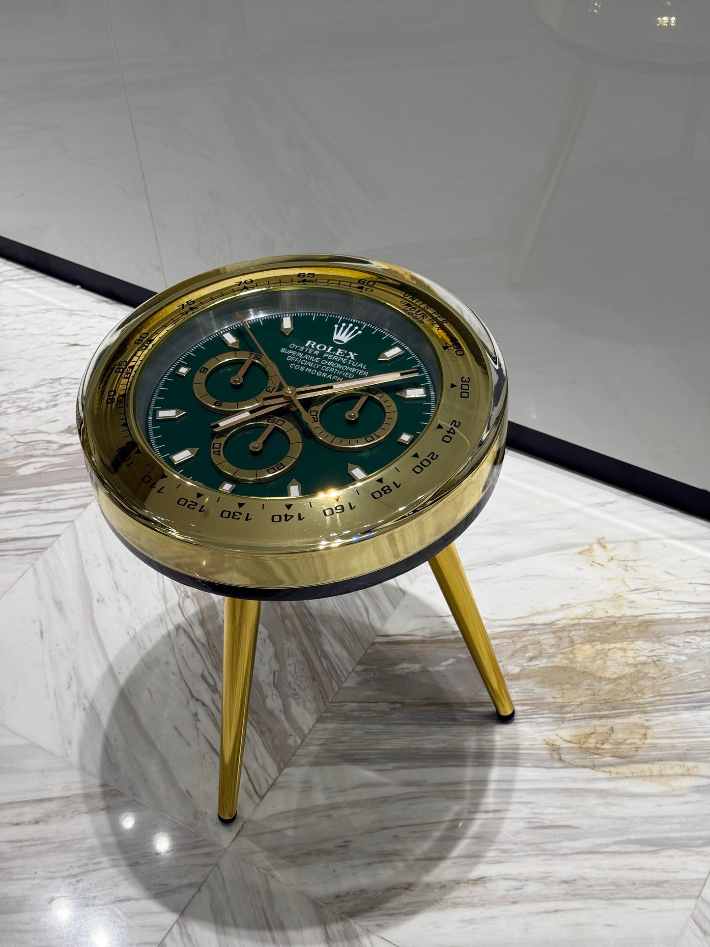 Rolex watch round side table