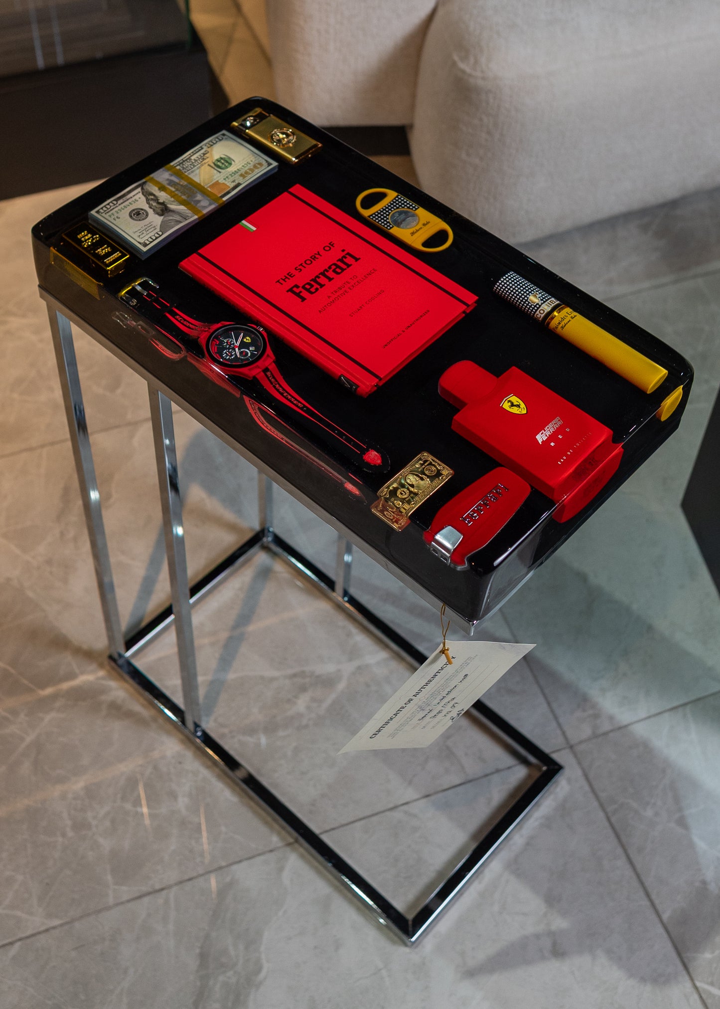 Ferrari limited edition no 07 - Square Side Table