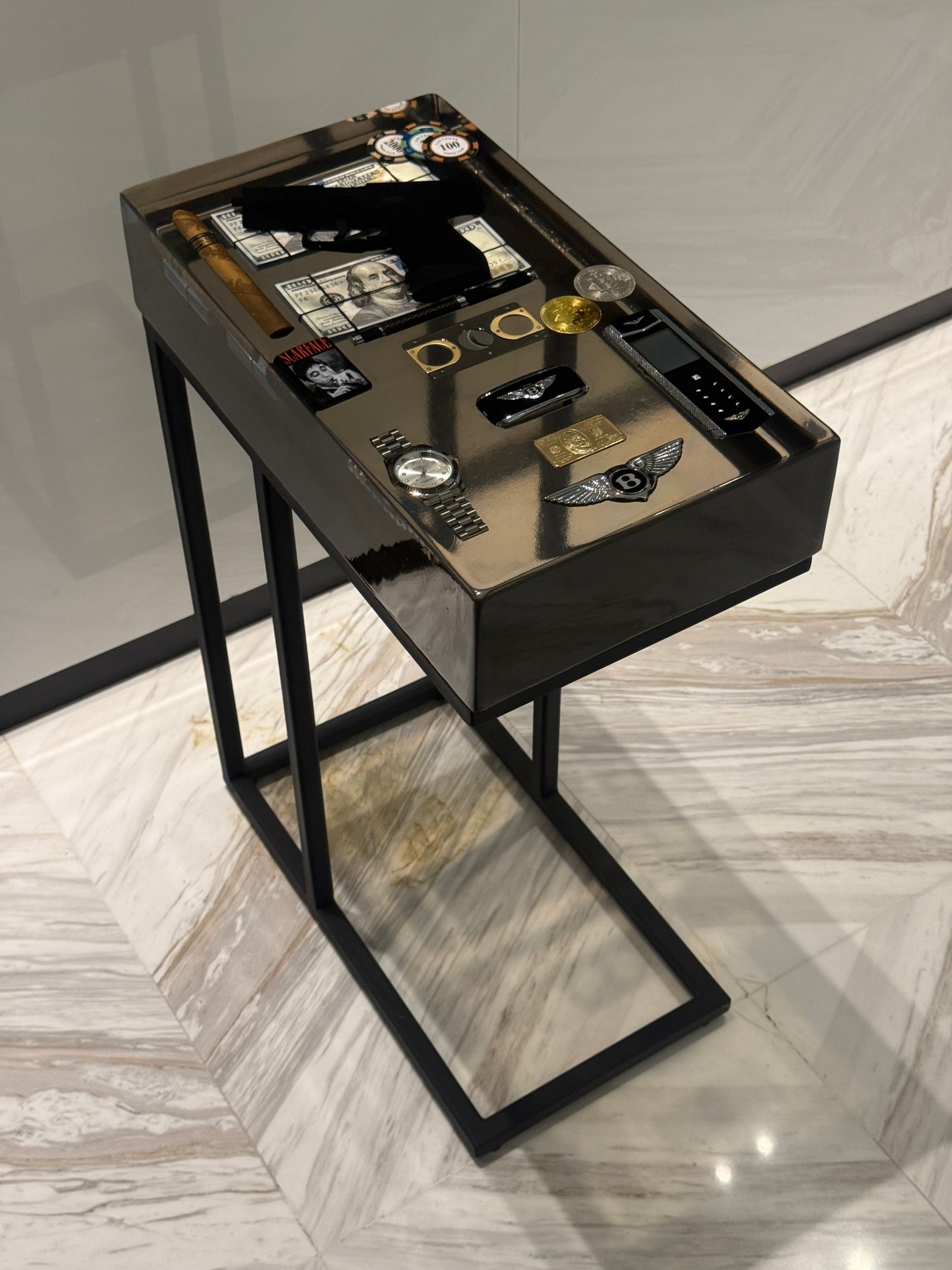 Bentley limited Edition no. 1 Square side Table