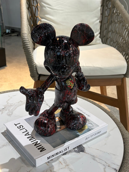 Luxury black Motorsport Sculpture Supercar Inspired Collectible Art
