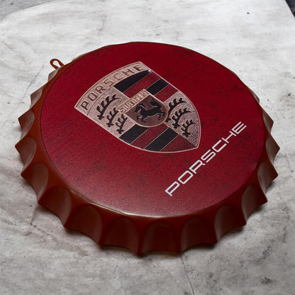 Automotive inspired Bottle Cap Wall Décor