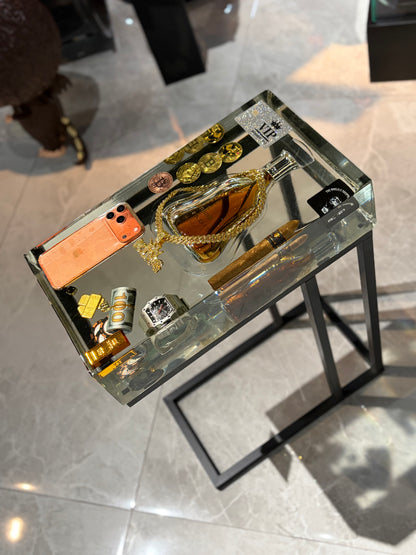 Luxury Lifestyle Handcrafted Resin Side Table