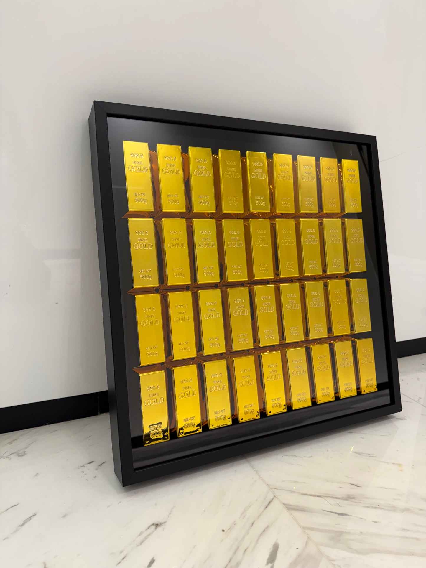 Gold bar Box Frame – The Ultimate Statement Piece