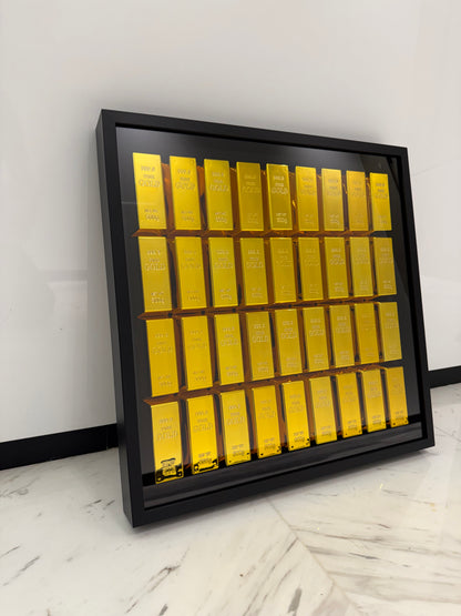 Gold bar Box Frame – The Ultimate Statement Piece