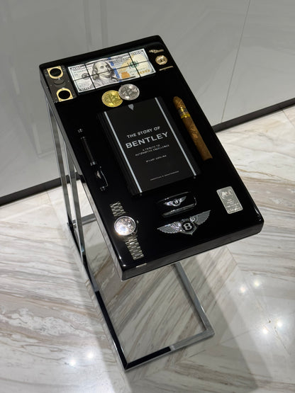 Luxury Automotive-Inspired Handmade Resin Side Table