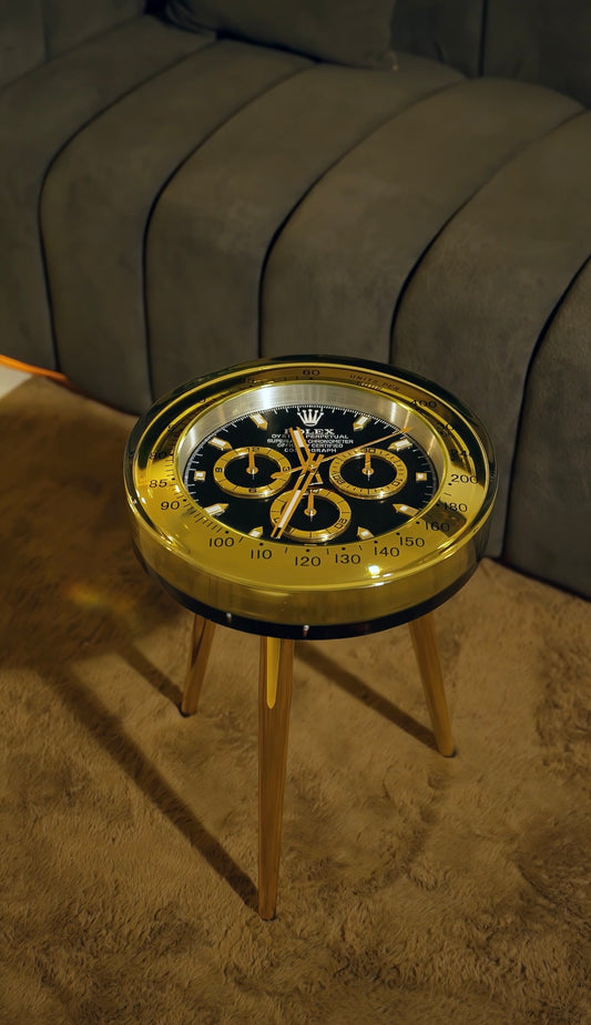 Unique luxury Rolex watch side table round