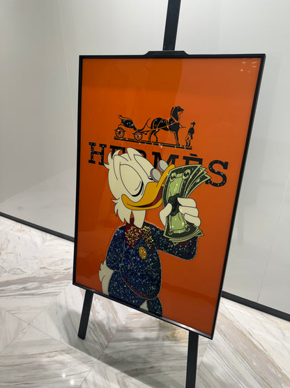 Hermes Duck inspired Dollar Art Frame