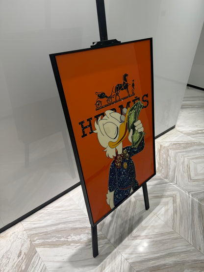 Hermes Duck inspired Dollar Art Frame