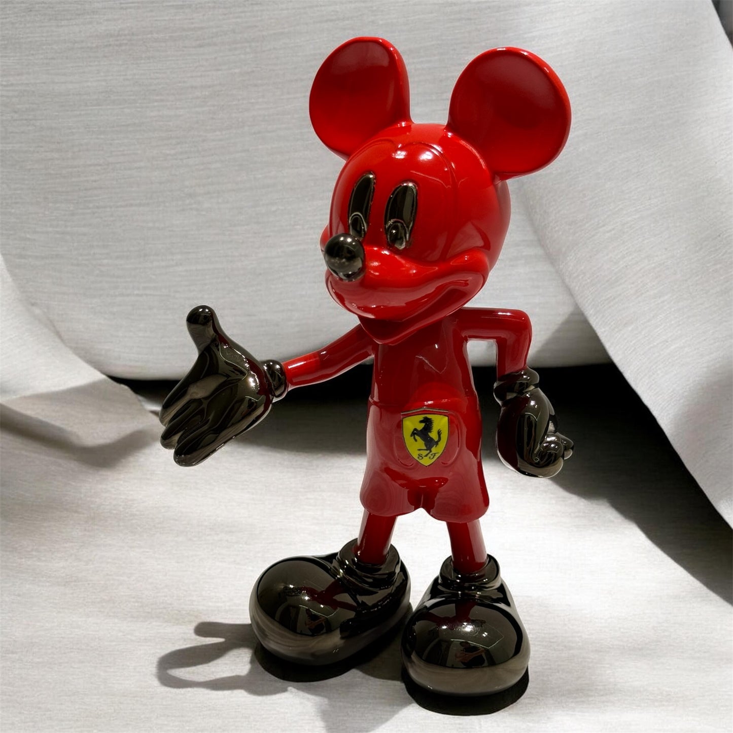 Luxury Red Motorsport Sculpture Supercar Inspired Collectible Art